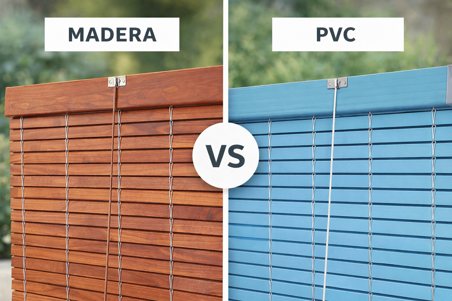 Comparativa PVC vs Madera en persianas alicantinas