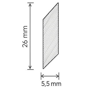 Dimensiones del listón de persiana alicantina de madera