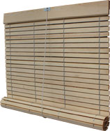 Persianas alicantinas de madera natural sin barniz a medida