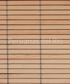 Rollos de persianas alicantinas de madera sin cabezal para techos y pérgolas